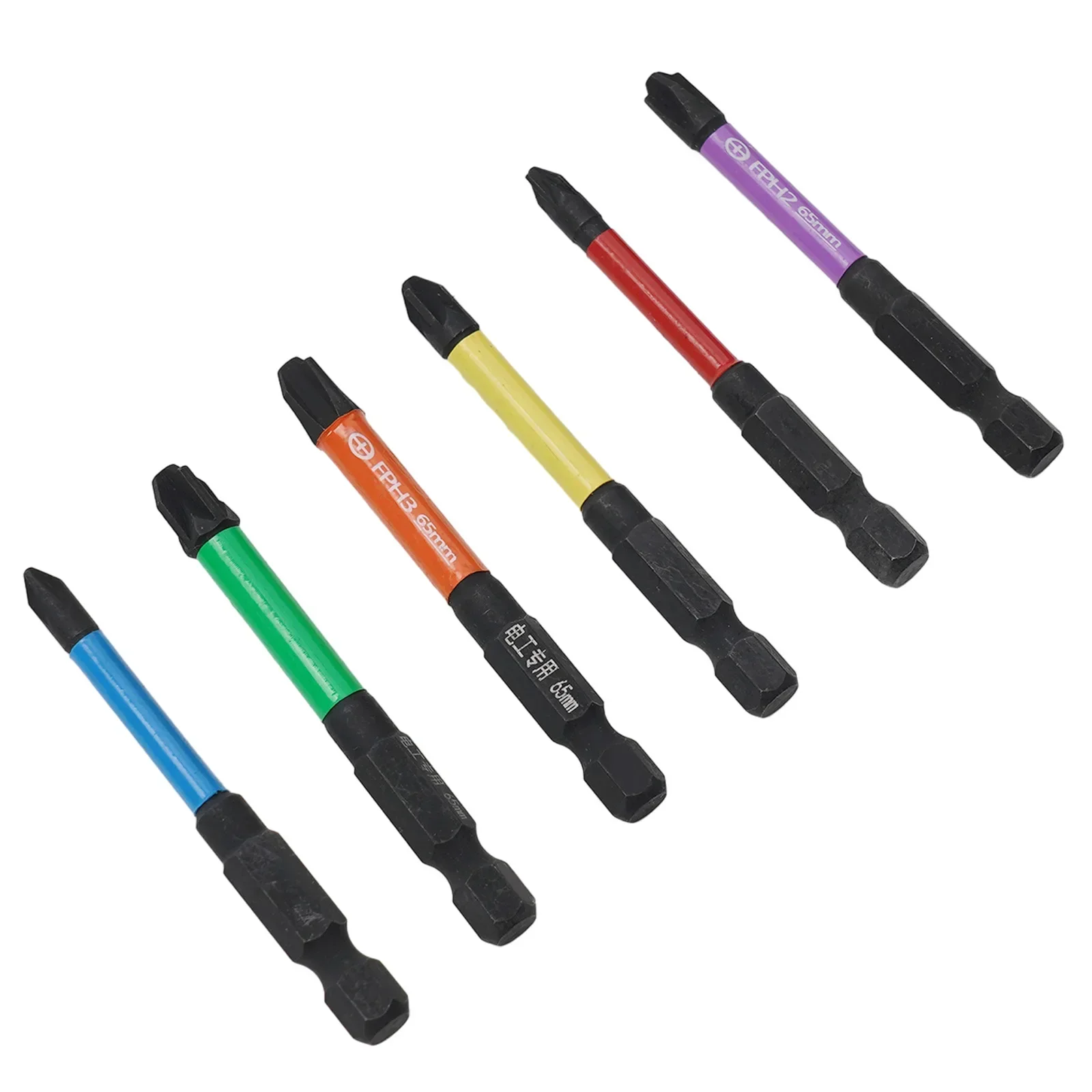 Imagem -06 - Conjunto de Bits de Chave de Fenda Cruzada com Fenda à Prova de Ferrugem 65 mm Peças de Liga de Aço Fph1 Fph2 Fph3 Fpz1 Fpz2 Fpz3 para Eletricista