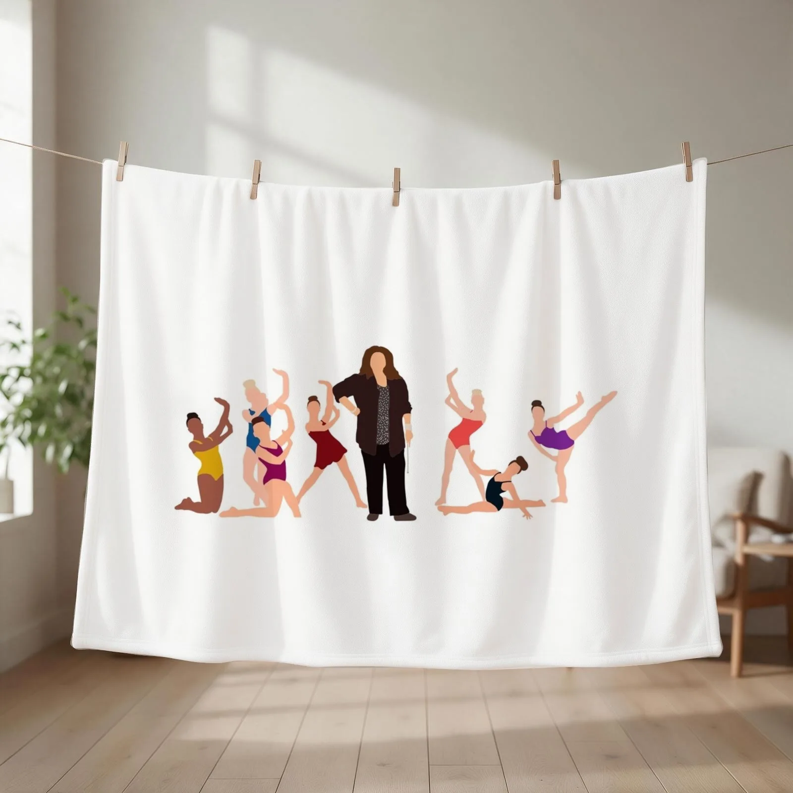 dance mom girls and abby lee miller Throw Blanket couch cozy soft plush fuzzy picnic outdoor blanket