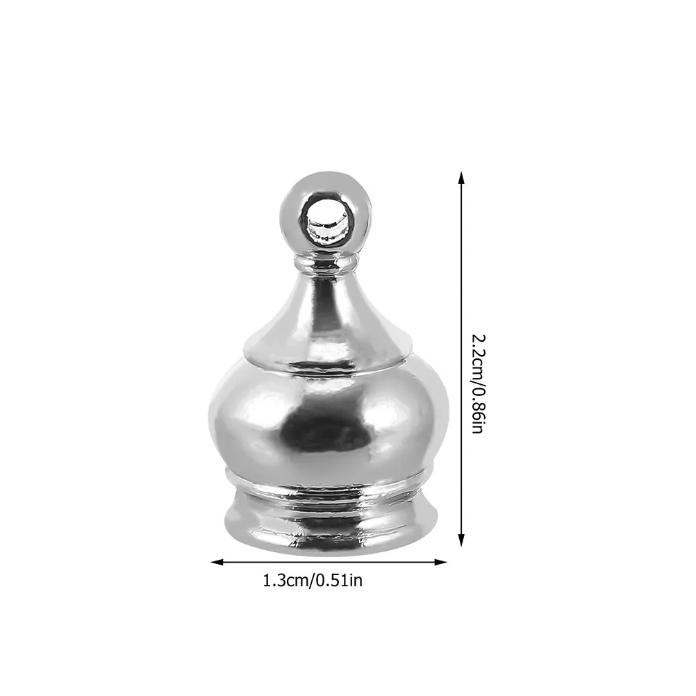 8Pcs Screw Topper Caps M10x1 Thread Decorative Finials for Lamp Shade Knob Replacement Parts Brass Finish Home Lighting Decor