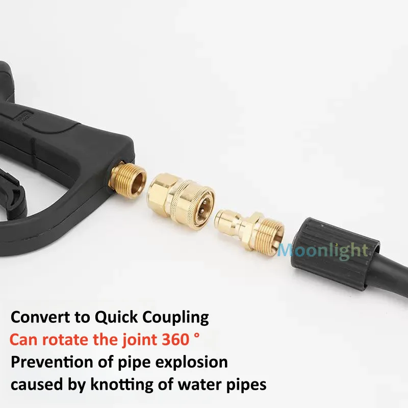 1 Stuks Hogedrukreiniger M14 M18 M22 Adapter Snelkoppeling Snelkoppeling Snelsluitkoppeling