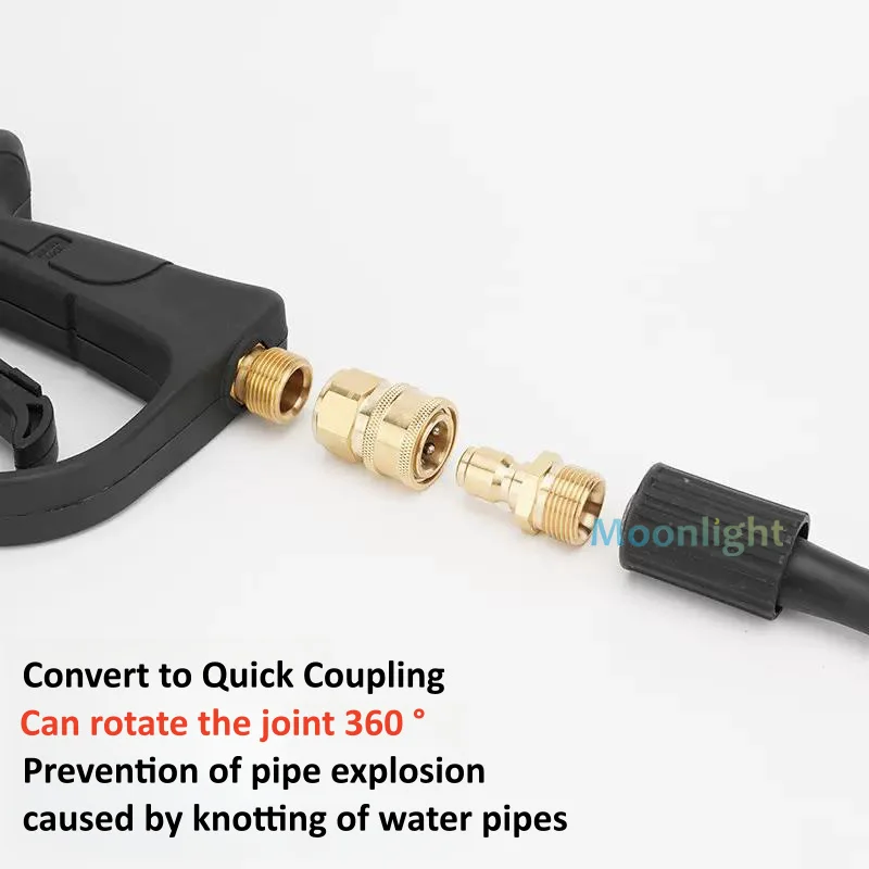 Мойка высокого давления M14 M18 M22, быстроразъемный адаптер, быстроразъемный фитинг, быстрое соединение, 1 шт.