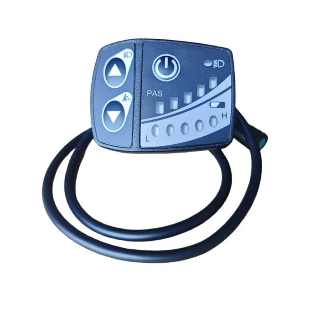 

BBS01 BBS02 Midmotor Display Assist Push Функция светодиодный водонепроницаемый аксессуар для дисплея Черный дисплей для электрического велосипеда