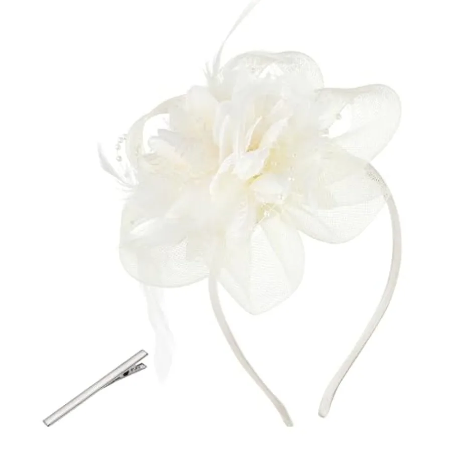 Tea Party Hats for Women Fascinators Hats Vintage Headband Tea Party Accessories for Wedding Cocktail Dresses