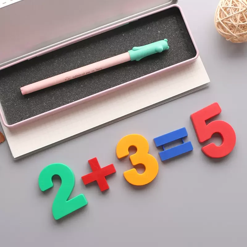 Color Digital Magnetic Stickers, 0-9 Whiteboard Magnetic Particles, Student Supplies