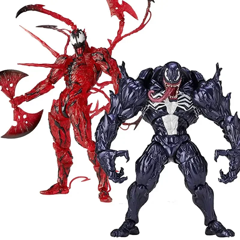 Incredibile Spider-man Venom Giunti Action Figures mobili Modello Giocattoli Set di bambole da collezione Ornamenti per il desktop Regalo di Natale per bambini