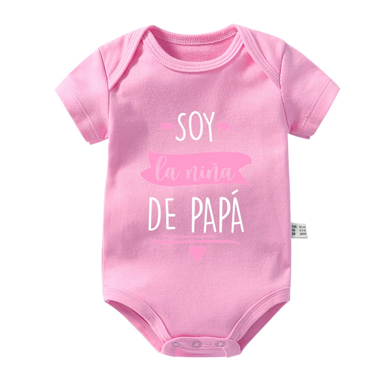 I\'m Daddy\'s Girl Newborn Baby Bodysuits Cotton Short Sleeve Infant Girls Rompers Summer Toddler Ropa Clothes Baby Shower Gifts