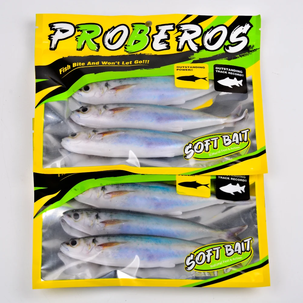 PROBEROS Realistischer Makrelen-Kunstköder 3 Stück/Beutel Schleppköder Schwimmköder Thunfisch Lachs Salzwasser Fischköder – Detail 12