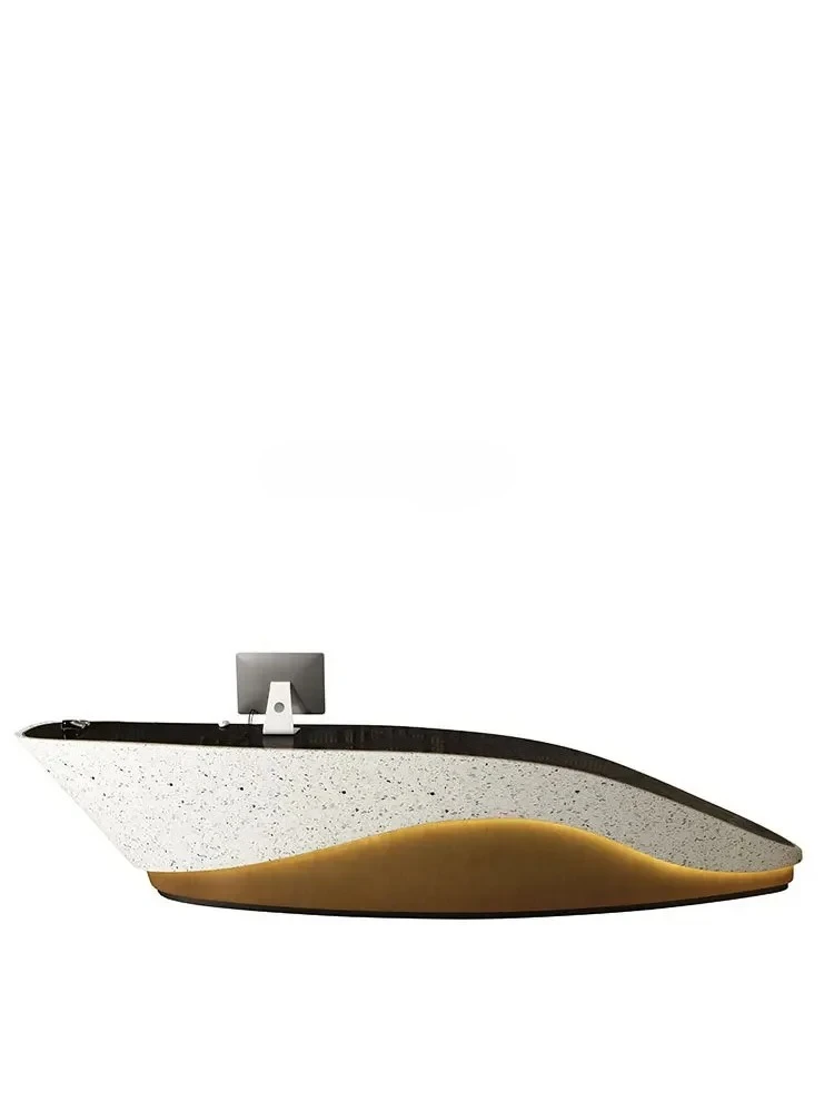 

14 Company Marble Front Desk Hotel Service Cashier Sales Department Paint Reception Bar