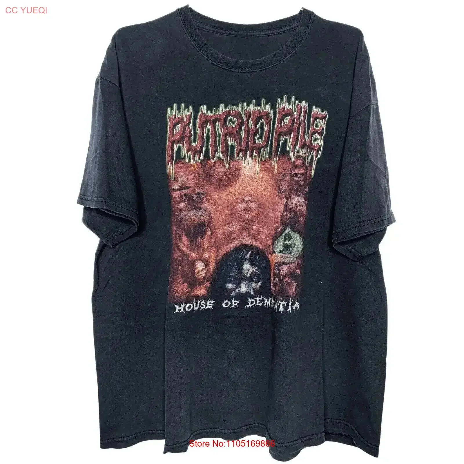 Vintage Putrid Pile T Shirt XL Devourment Mortal Decay Gorgasm Lividity vintage Washed Stretched Comfortable streetwear homme