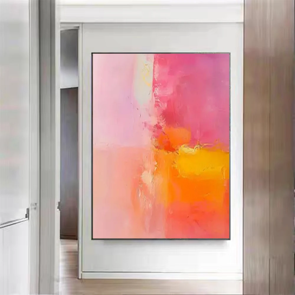 

New Design Nordic Blue Gray White Wall Art Picture Modern Hand-Painted Abstract Oil Painting Canvas Poster For Home Decor Mural