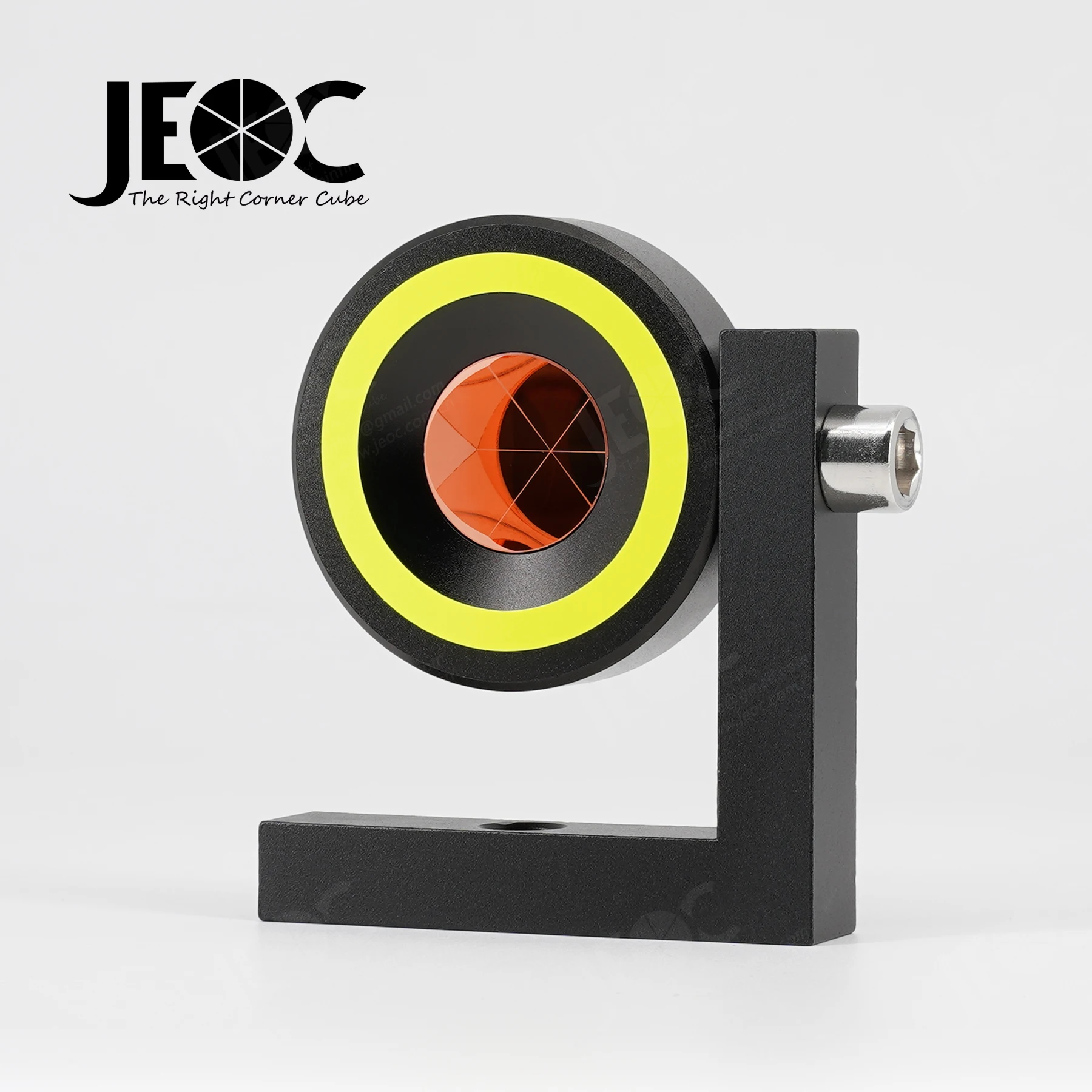 JEOC 90 Degree Monitoring Prism GMP104 with Reflective Circle, inch L Bar Reflector, for Leica Total station, Land Surveying