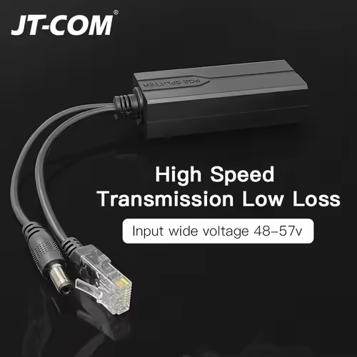 Standard POE Splitter 48V to 5V 12V 1.2A 2A Micro USB tpye-C 100M/1000M POE Camera Injector Power Supply for Huawei Hikvision - Image 2