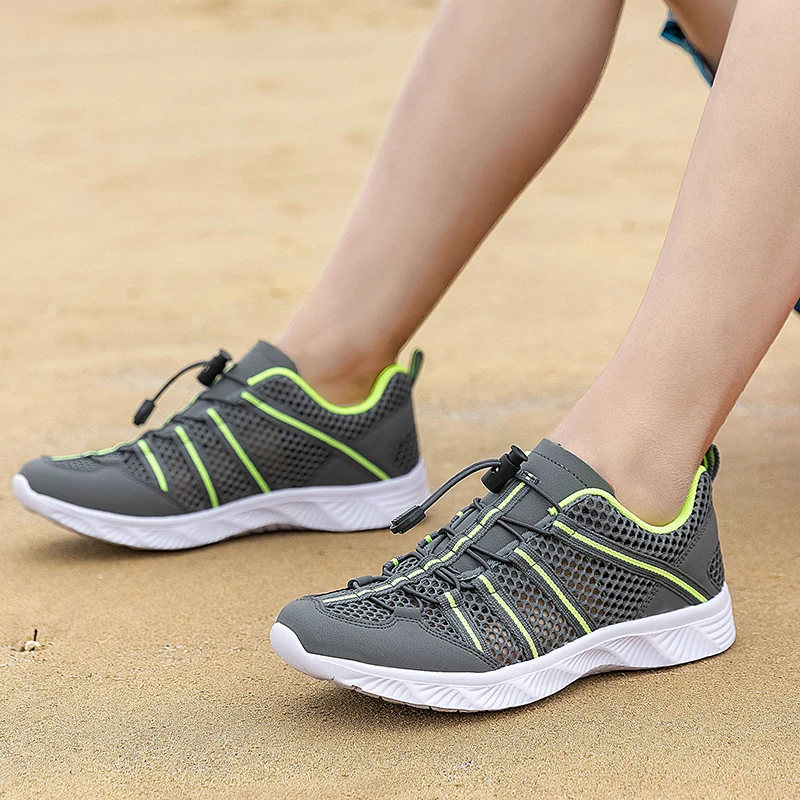 Männer Frauen Strand Aqua Wasser Schuhe Canyoning Outdoor Waten Upstream Creek Fluss Tracing Schuhe Amphibien Camping Entwässerung Löcher – Detail 22
