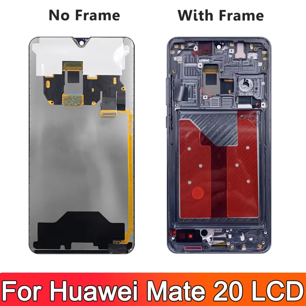 6.53\'\' Tested For Huawei Mate 20 LCD Touch Screen Digitizer Assembly For Mate 20 SNE-AL00 SNE-LX1 Display Replacement Parts