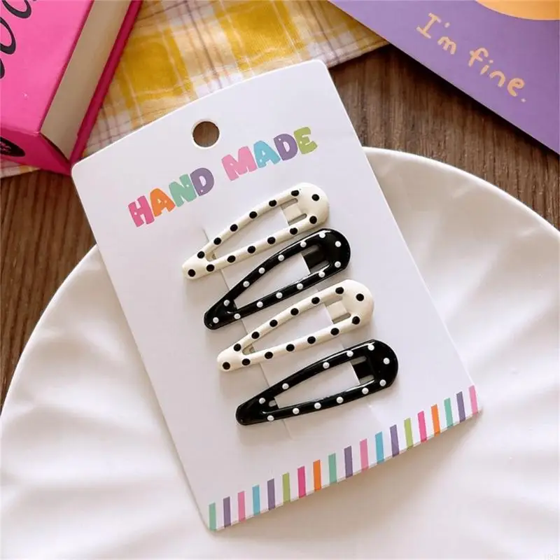 Women Hair Pin Barrette Hair Clip 2000s Trend Side Clip Fashionable Elegant Sweet Spotty Photo Props 