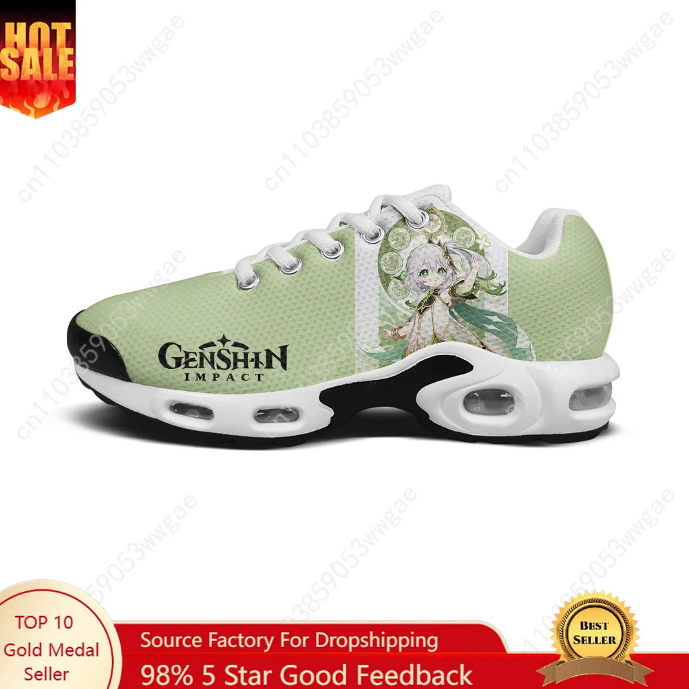 

Genshin Nahida Lightweight Sport Shoe Air Cushion Sneakers Mens Womens Teenagers High Quality Personalized Leisure Mesh Sneakers