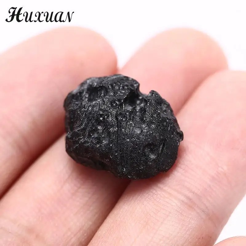 1XTektite Meteorite Raw Specimen Mineral Rock Iron Stone Rough Black Space