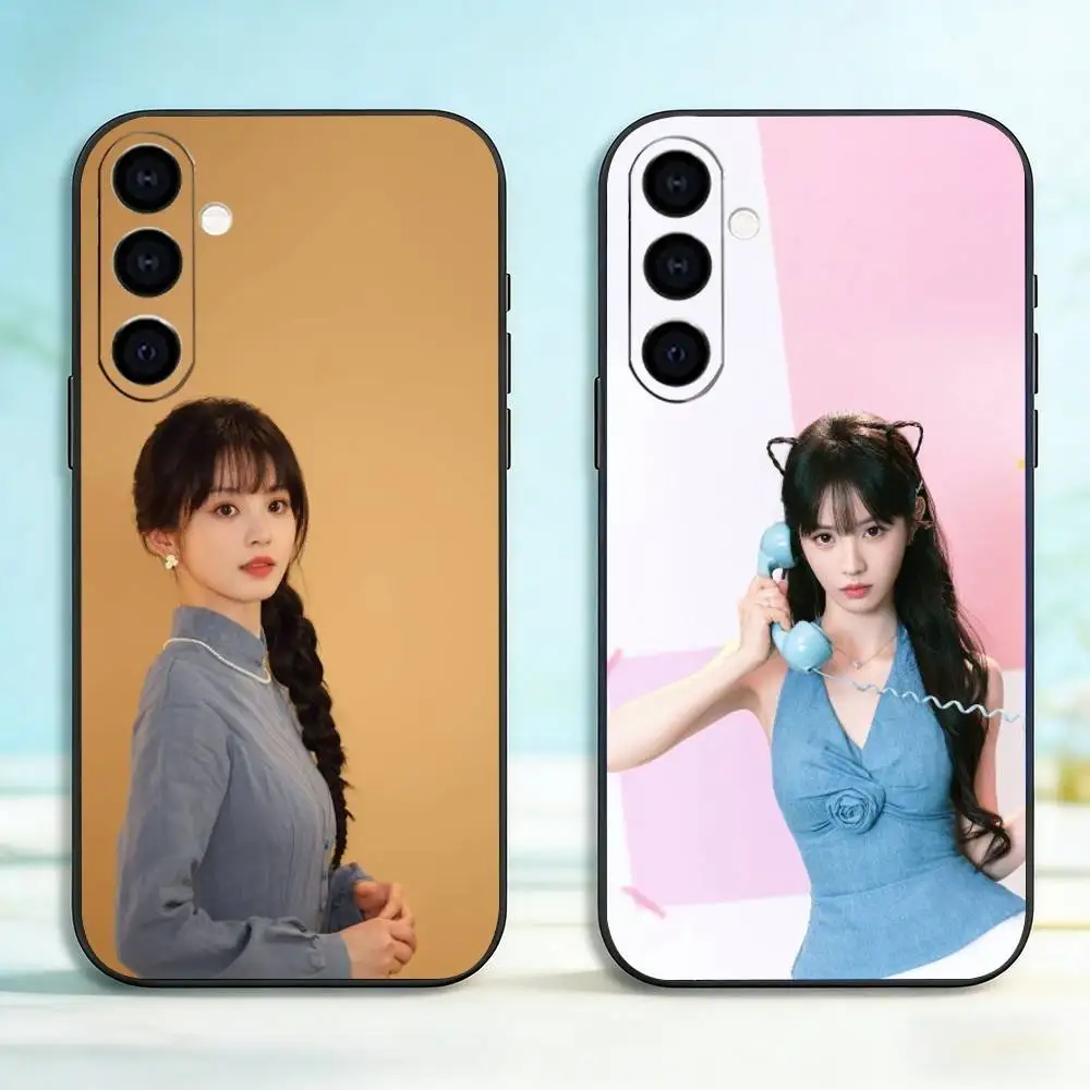 Actress Tian Xiwei Phone Case For Samsung Galaxy A73,A72,A71,A70,A53,A52,A51,Soft Silicone Black Cover