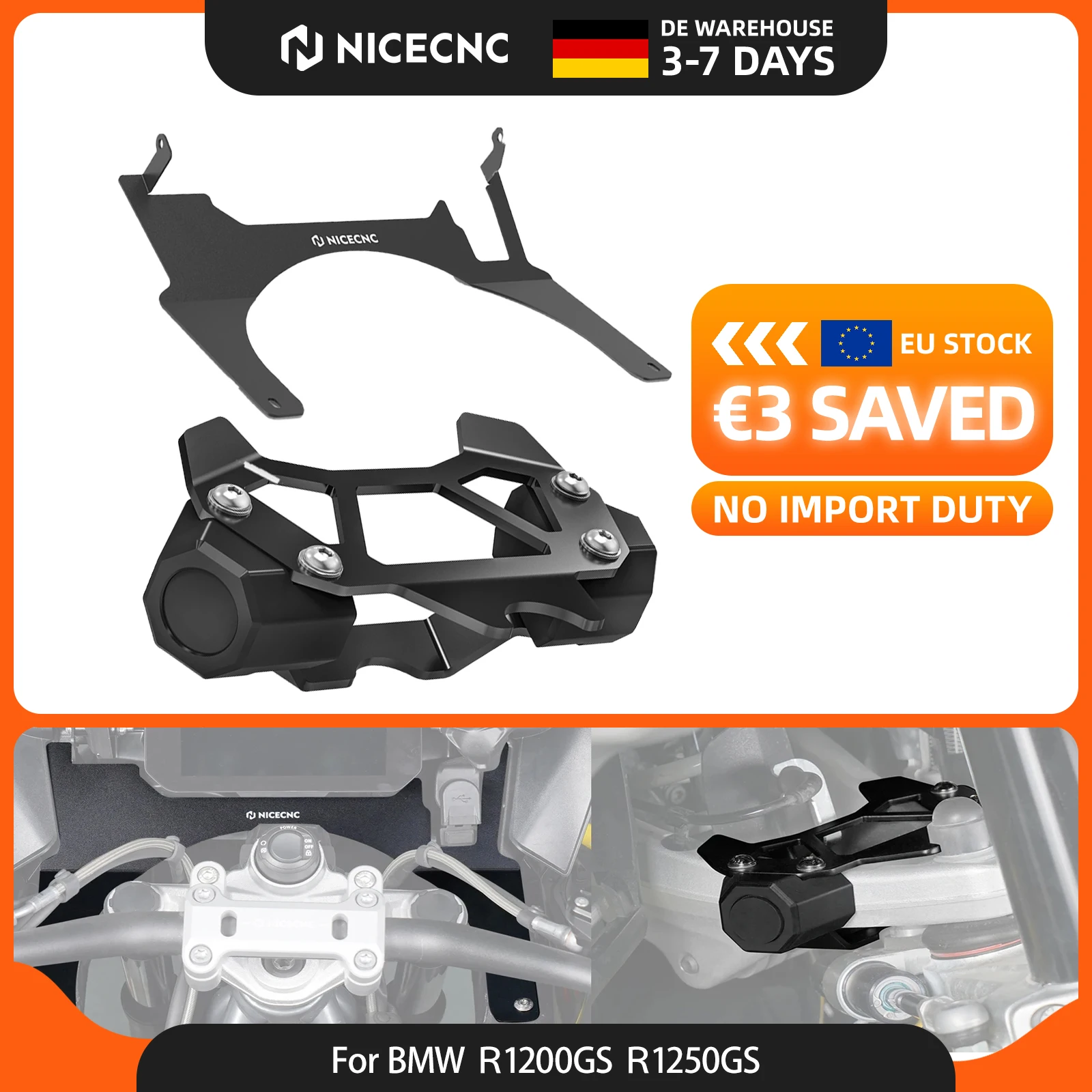NICECNC per BMW R1200GS 2016-2018 R1250GS R 1250GS R1250 GS R 1250 GS 2018-2023 2022 2021 2020 2019 Copertura di protezione per il cruscotto e il manubrio della moto
