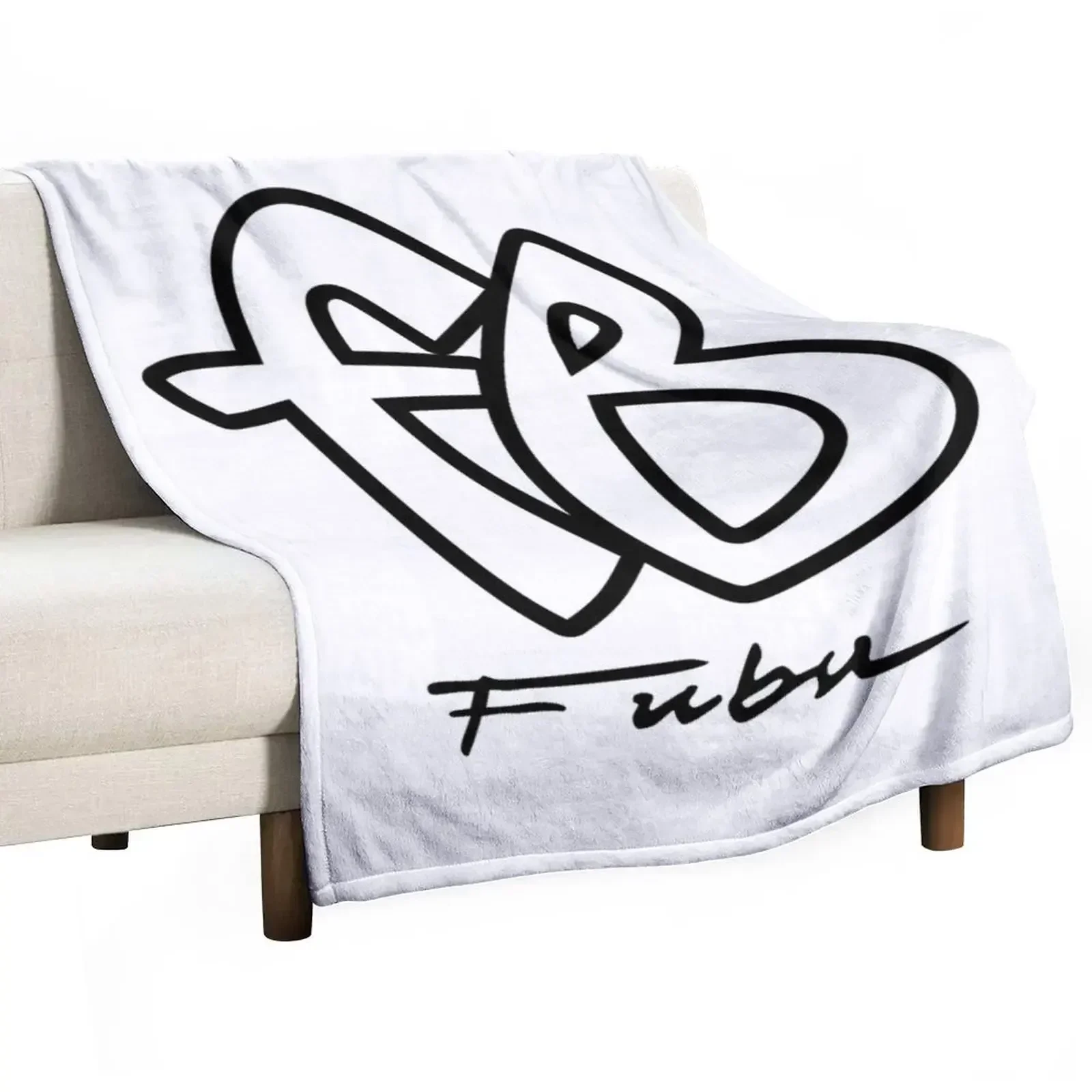 

FUBU FB LOGO (Black Version) Throw Blanket Soft Sofas Decorative Sofa Blankets