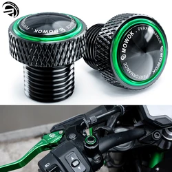 Para Kawasaki Z650 Z750 Z800 Z900 Z900RS SE Z1000SX Z250 Z300 Z400 accesorios de motocicleta tapones de agujero de espejo de aluminio tornillos pernos