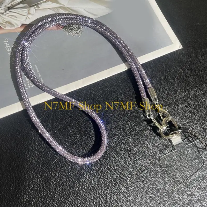 N7MF ملون الهاتف الحبل مع واضحة الأسم