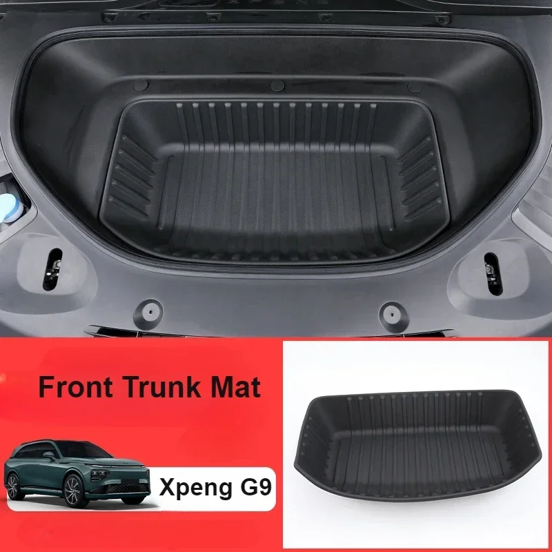 

For Xpeng G9 2024 Front Rear Spare Box Mat TPE Waterproof Wear-resistant Storage Pad Car Interior Accessories