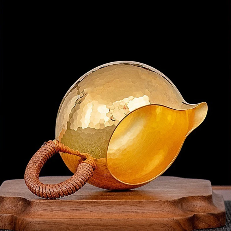 Pure Silver Justice Cup 99.9% Pure Silver Handmade Eagle Mouth One Silver Tea Sea Sorter Silver Public Cup
