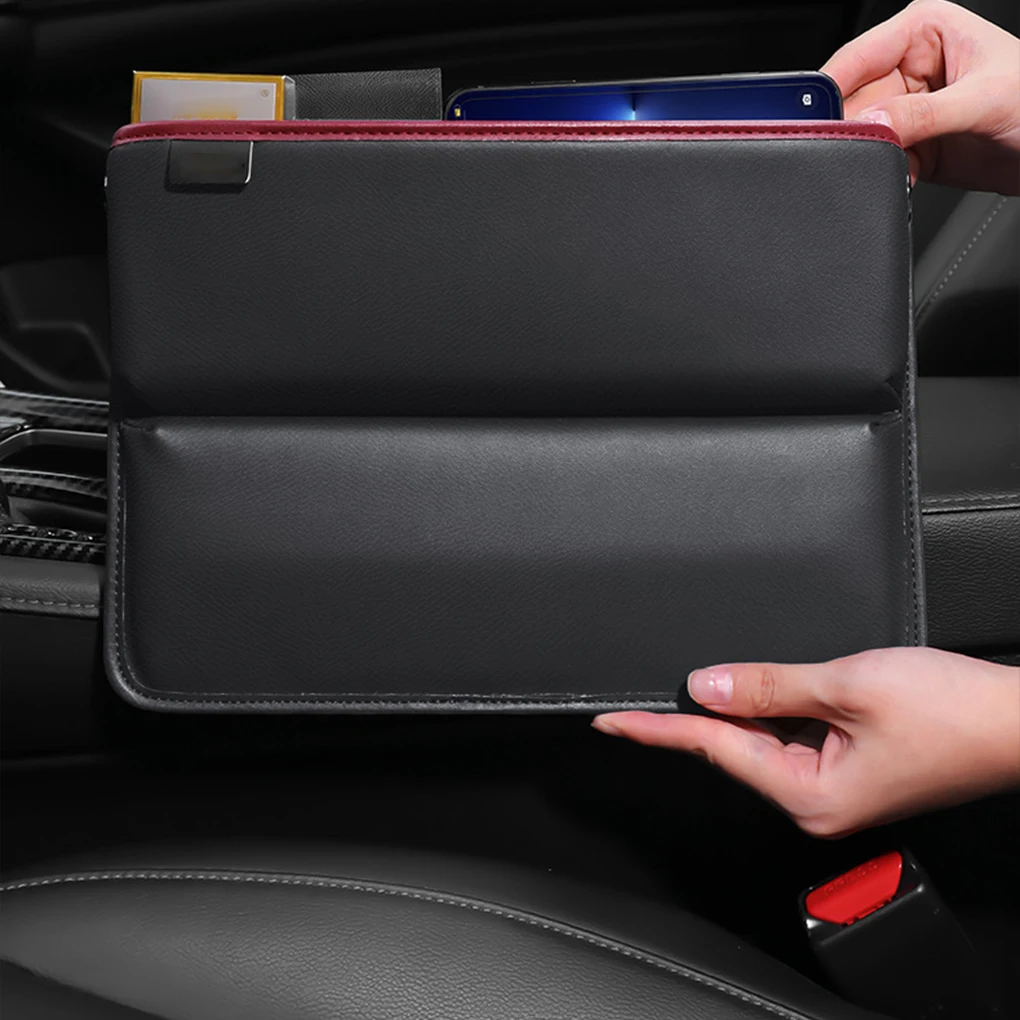 PU Leather Car Seat Gap Filler Car Seat Fit for Keys Small Items Wallet