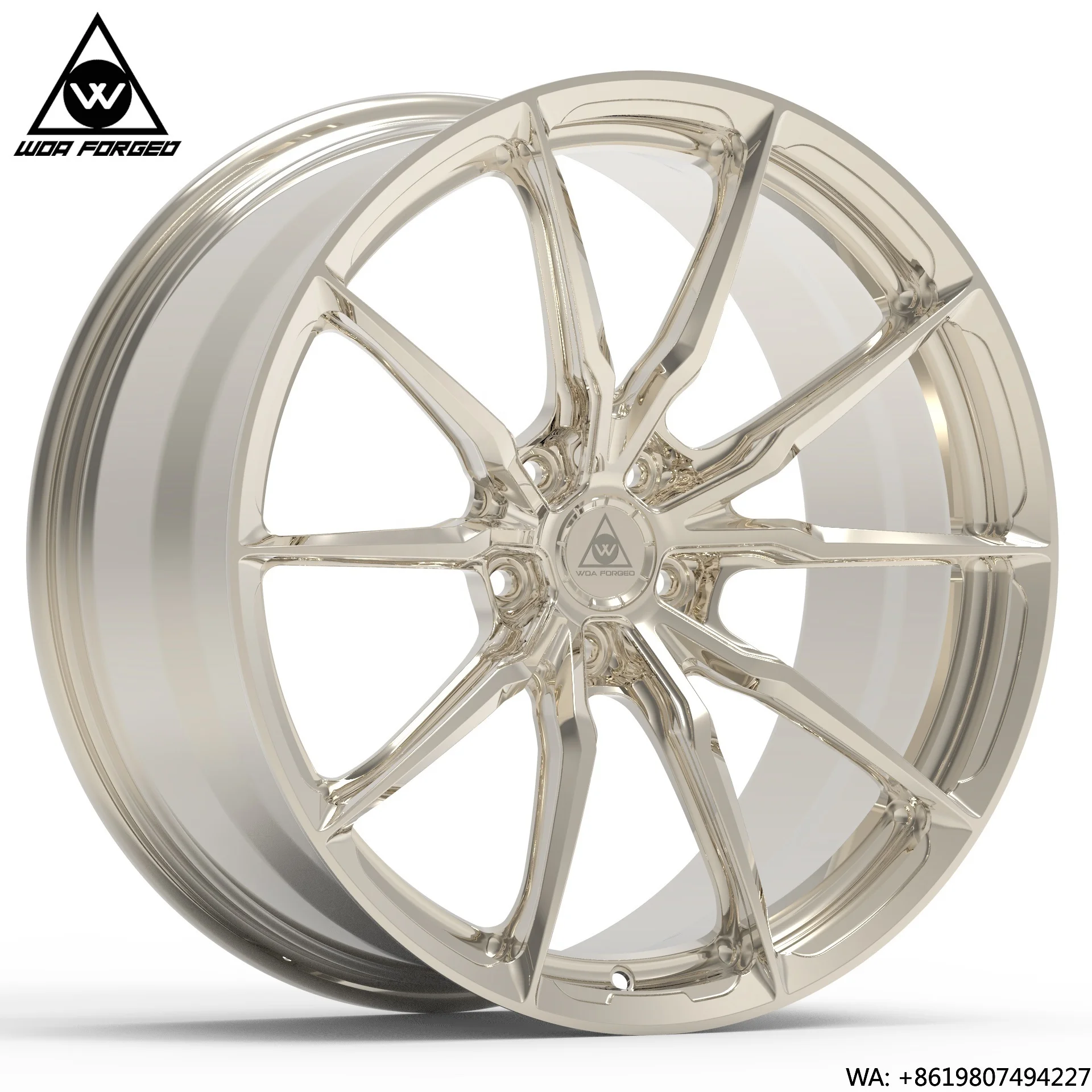 

High Standard Custom Frozen Golden Forged Wheels 17-22 Inch T6061 Cheap Price Alloy Wheel Car Rims P104sc