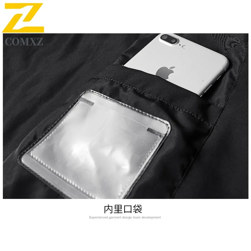COMXZ Men Cotton Padded Jacket Solid Color Coldproof Casual Sporty Travel Padding Coat Snowy Hooded Minimalist Padded Jackets