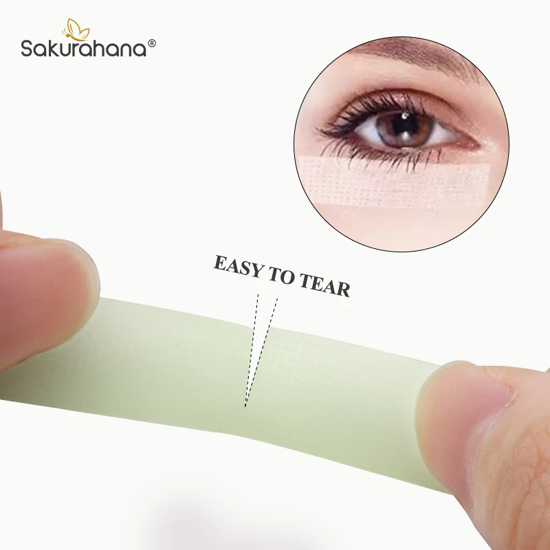 SAKURAHANA Fita de extensão de cílios PE sob almofadas para os olhos respirável fácil de rasgar cílios enxertia suprimentos fitas de levantamento de cílios