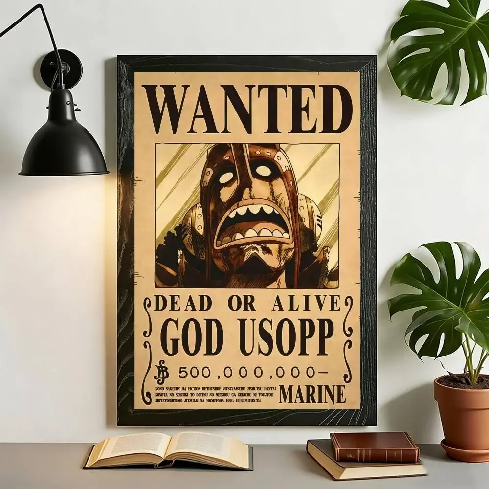 Anime One Piece Wanted-Poster Leinwanddruck Wandkunst Luffy Sanji Chopper Robin Franky Druck für Fan-Zimmer-Dekoration – Detail 19