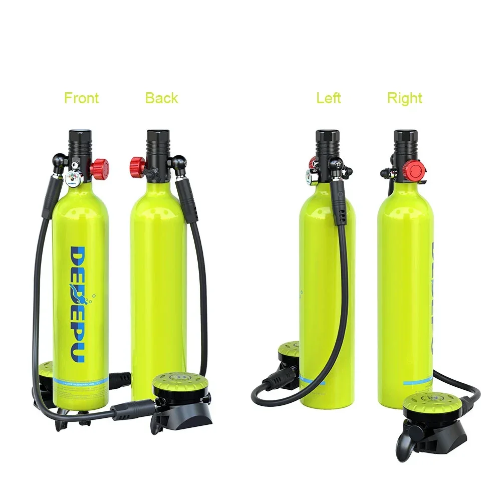 1L verde fluorescente mini tanque de mergulho equipamento de mergulho