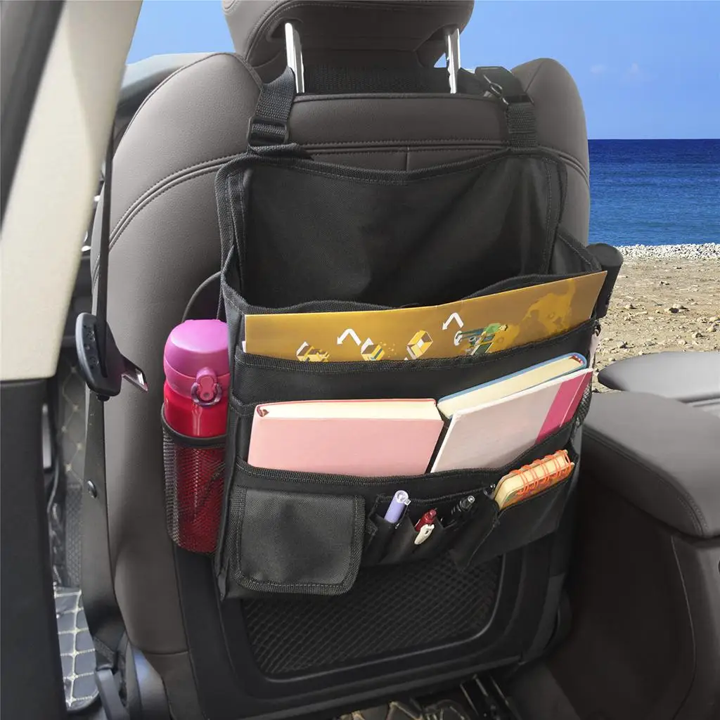 

Back Organizer, Backseat Organizer Storage Bag for Truck, , Camping, Travel, Car Trip with Adjustable Straps