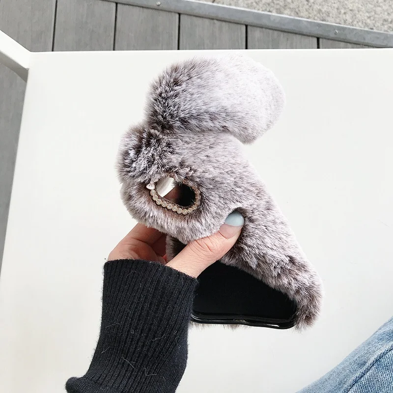 Plush Rabbit Silicone TPU Case for Samsung Galaxy A54 A34 A14 A23 A55 A15 A25 A24 A35 A05 A05S A06 A16 A33 A53 M14 A04Cover Girl