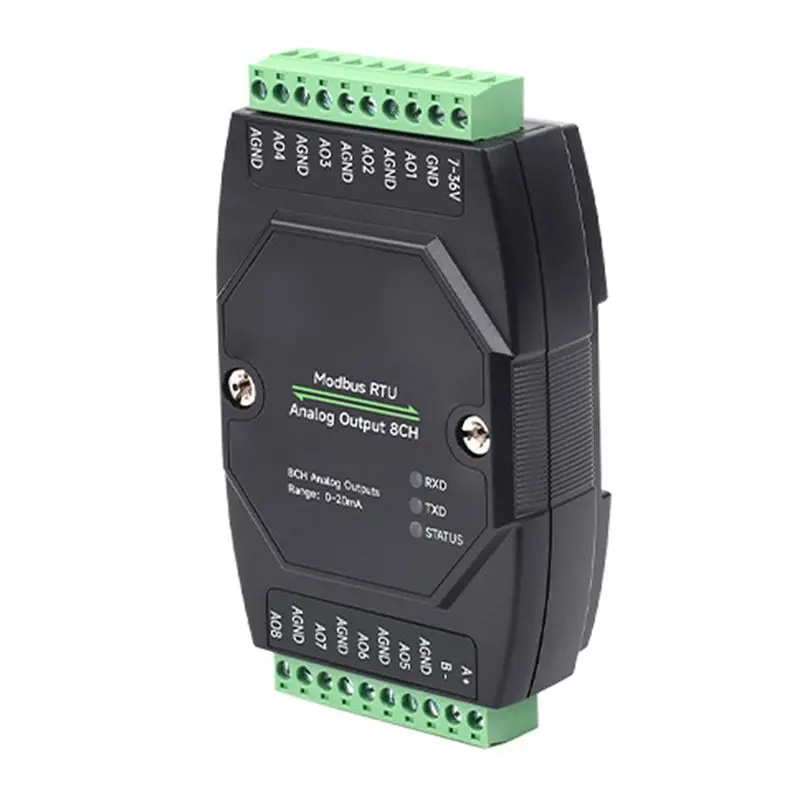y43a-rs485-industrial-8ch-analog-output-module-12-bit-da-conversion-supports-8ch-simultaneous-voltage-or-current-output