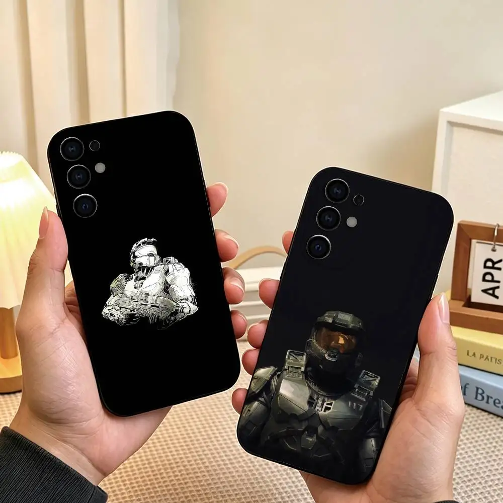 Чехол для телефона G-Game H-Halo InfiniteES для Samsung S26, S25, S24, S23, S22, S21, S30, Ultra, Plus, Fe, Lite, Note, 10, черный чехол в подарок.