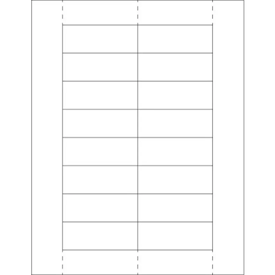 

1-1/8 x 3 Inch White Insert Cards, Inkjet and Laser Compatible, for Use in Plastic Label Holders, Print or Write, Refill Pack 1