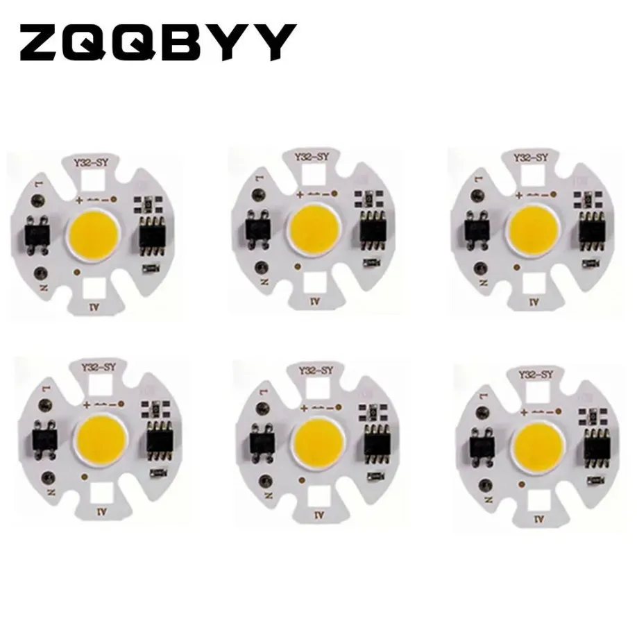 6 Pcs Y32 COB LED Chip Lamp Matrix AC 220V 12W 9W 7W 5W 3W For Floodlight Spotlight No Need Drive Projector Light Bulb beads