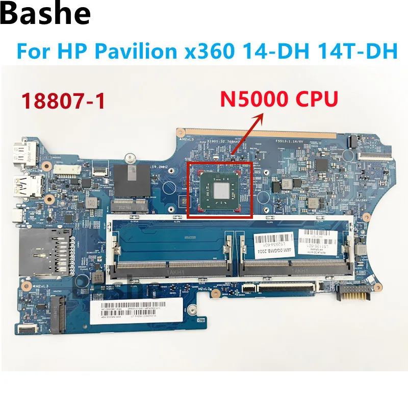 

For HP Pavilion x360 14-DH 14T-DH integration Notebook motherboard.18807-1 With CPU N5000 Tested 100% OK