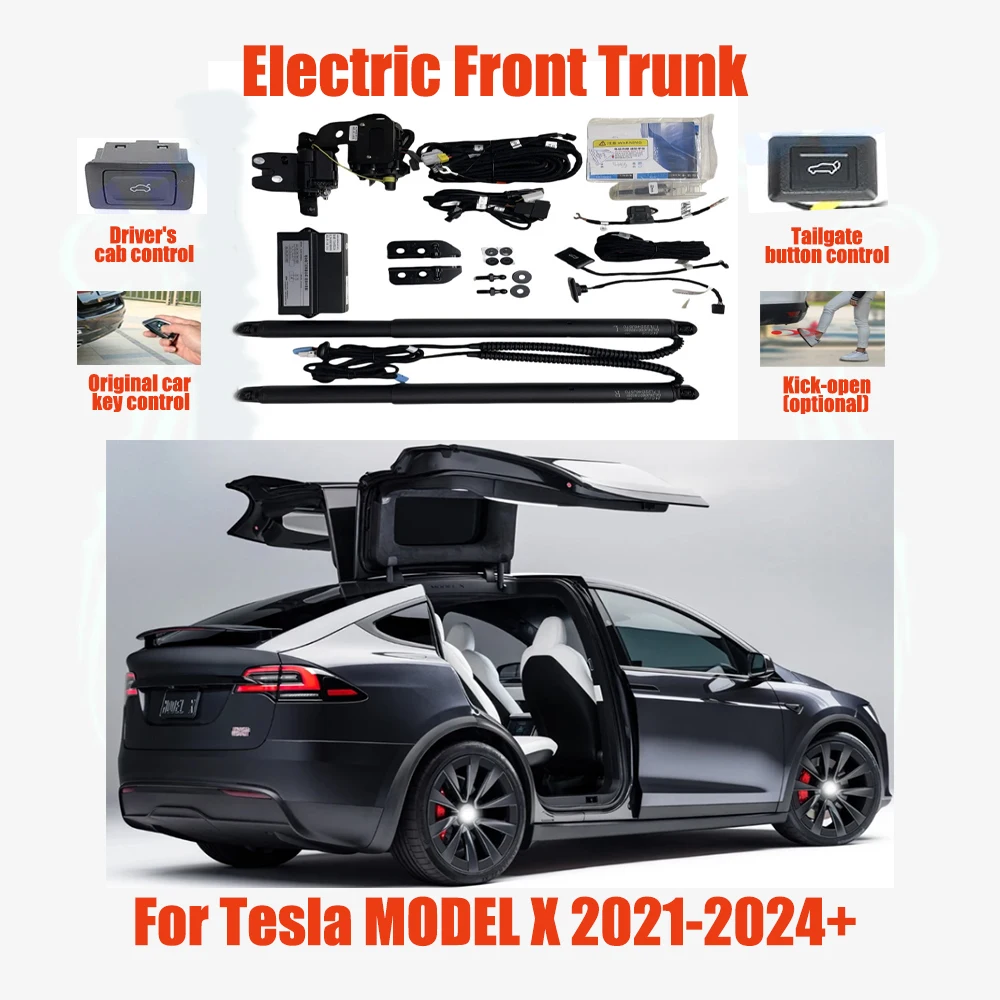 For Tesla MODEL X 2021-2024+ Front Electric tailgate automatic suction locks suitable front Trunk modification system