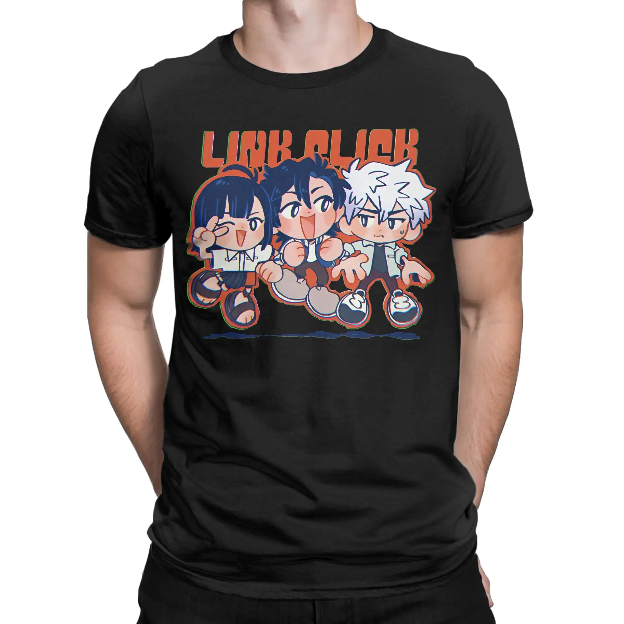 Men's T-Shirt Kawaii Link Click Alejandro Saab Zeno Robinson  Cool Cotton Tees Short Sleeve  T Shirt Crewneck Tops Plus Size