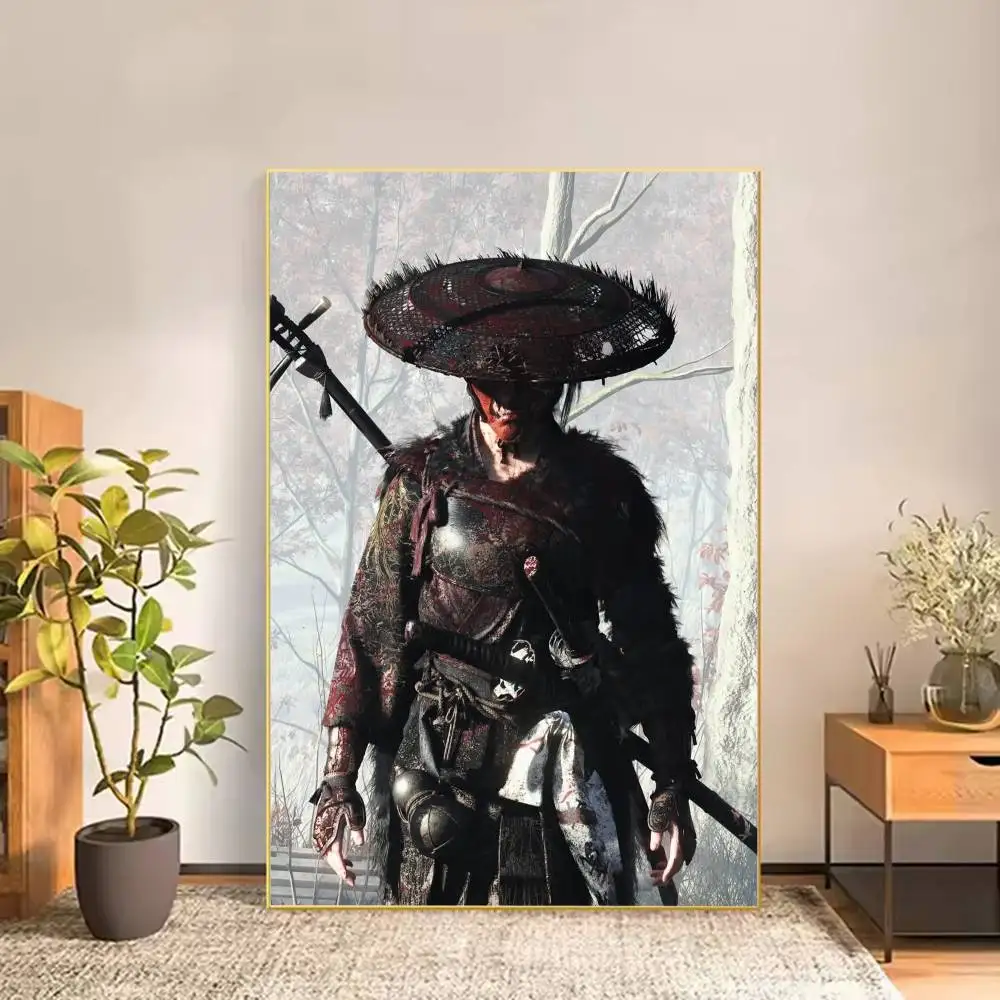 A-Atsu G-Ghost Of Yotei Poster Versatile HD Waterproof Wall Art Self-Adhesive Decor for Any Space Ideal Gift