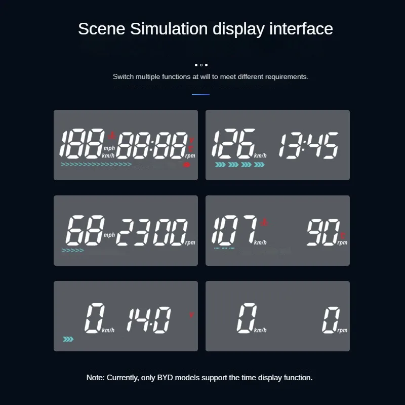 Car Universal Dual-System Head-Up Display For Automobiles HUD Vehicle Automatic Lifting And Folding Vehicle Speed Projection