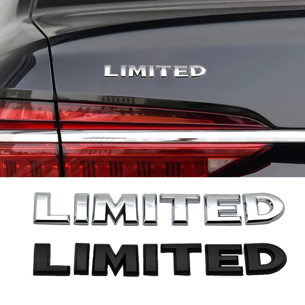 

New 1Pcs 3D Metal LIMITED Car Side Fender Rear Trunk Emblem Badge Sticker Decals for JEEP Wrangler Compass Commander Cherokee