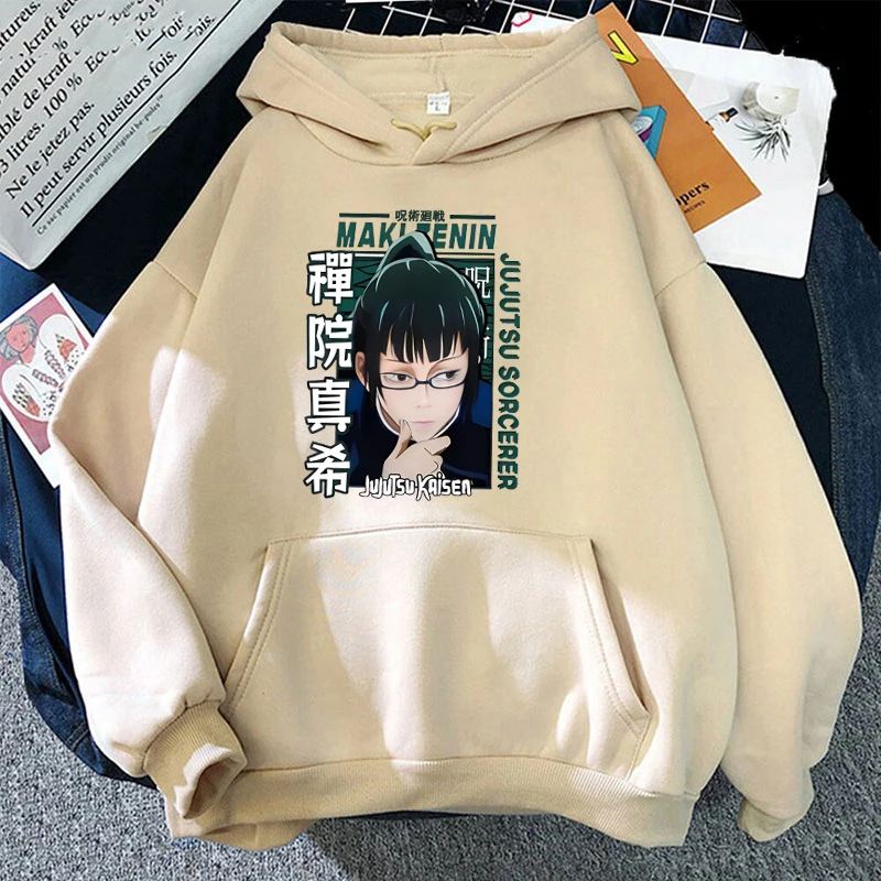 Fashion Unisex Hoodie Anime Zenin Maki Hoodies Men And Women Streetwear Pullover Harajuku Tops