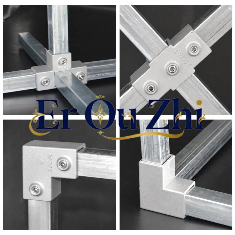 20/25/30 square pipe connector solder-free fasteners