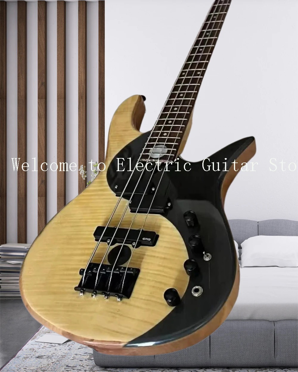 good quality 4-5-6-string Butterfly bass separation connection, Yin and Yang Hedron alder, maple track, mahogany fingerbo #ASP65
