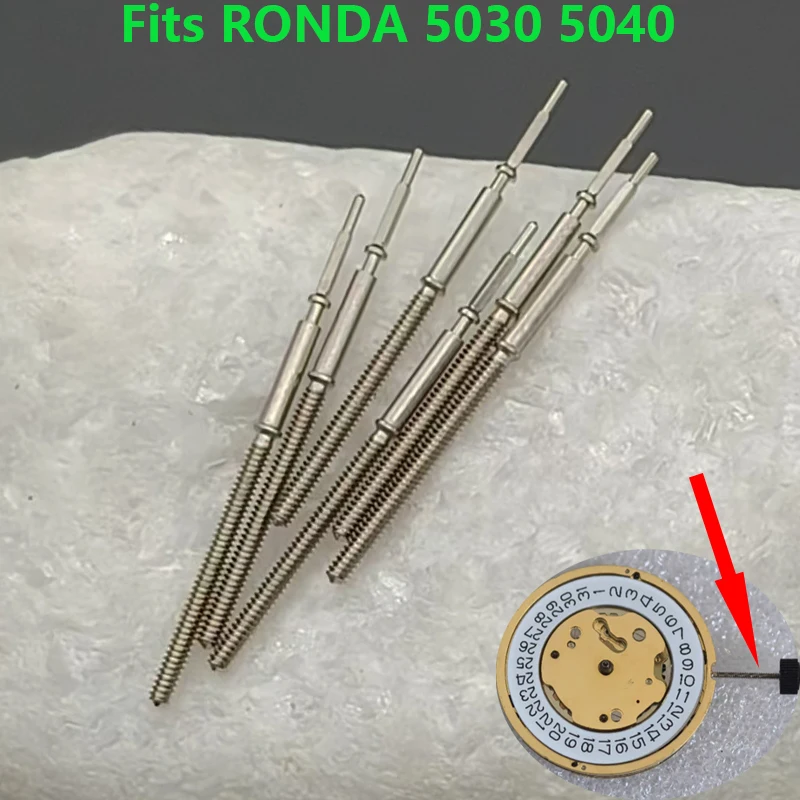 

2/4pcs RONDA 5030 5040 Watch Crown Stem Fits RONDA 5030 5040 Movement Watch Repair Watch Crown Stem Parts